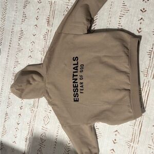 Essentials Tan Pullover Hoodie